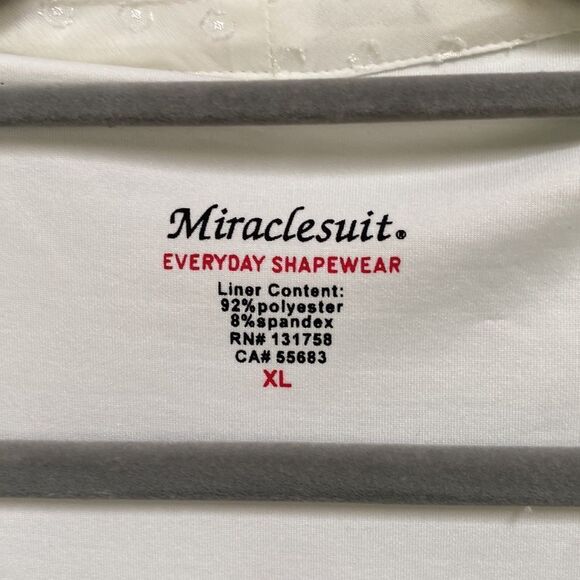 Miraclesuit Everyday Shapewear White Lace Blouse XL - Picture 6 of 12